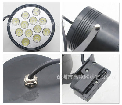 【大功率LED軌道燈 12顆普瑞光源單顆足1W】價格,廠家,圖片,LED射燈,深圳市晶能照明-